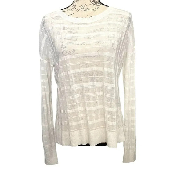 One Grey Day Dull Rayon Blend Sweater Size Small Semi sheer lightweight - Picture 1 of 8